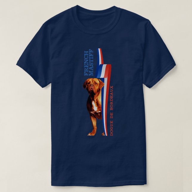 Dogue de Bordeaux French Mastiff (2) T-Shirt (Design Front)