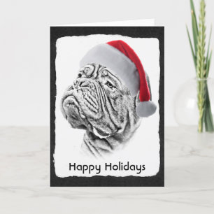 Dogue De Bordeaux - French Mastiff Holiday Card