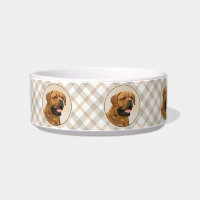 Dogue de Bordeaux Painting - Cute Original Dog Art