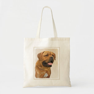 Dogue de Bordeaux Painting - Cute Original Dog Art Tote Bag
