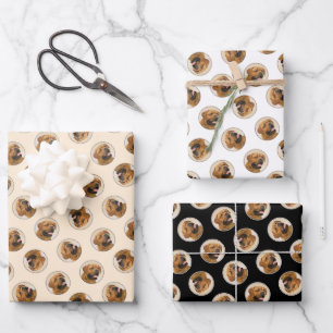 Dogue de Bordeaux Painting Original Pet Dog Art Wrapping Paper Sheet