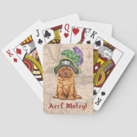 Dogue de Bordeaux Pirate Playing Cards