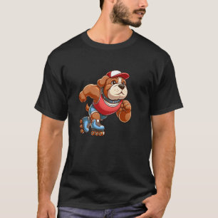 Dogue De Bordeaux Roller Skating Dog Funny Skater T-Shirt