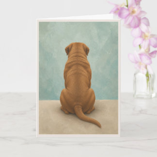 Dogue de Bordeaux Sympathy Card