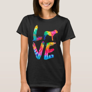 Dogue De Bordeaux Tie Dye Love Dog Mum Dad T-Shirt