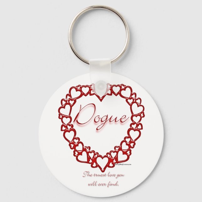 Dogue de Bordeaux True Love - Keychain (Front)