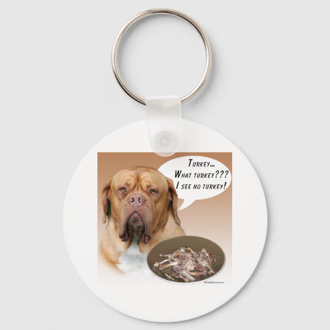 Dogue de Bordeaux Turkey Key Ring (Front)