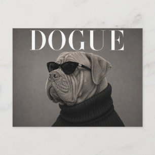 Dogue du Bordeaux Luxury Fashion Editorial Postcard