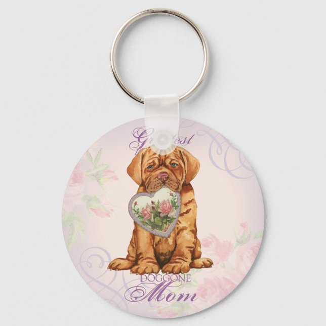 Dogue Heart Mum Key Ring (Front)