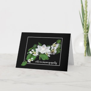 Dogwood and Lotus Candle Sympathy  Card