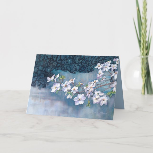 Dogwood Birthday Card (Front)