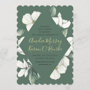 Dogwood Blooms, Wedding Invitation