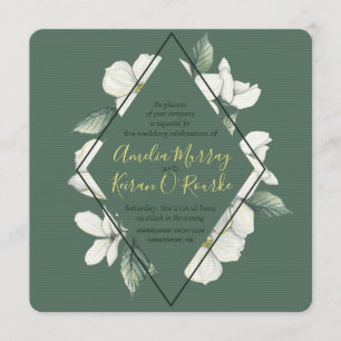 Dogwood Blooms, Wedding Invitation