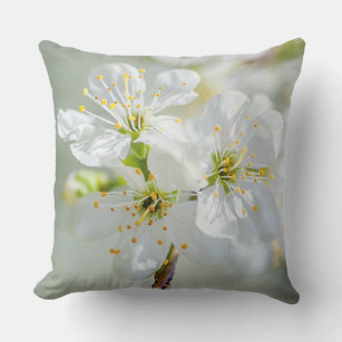 “Dogwood Blossom” Throw Pillo Cushion