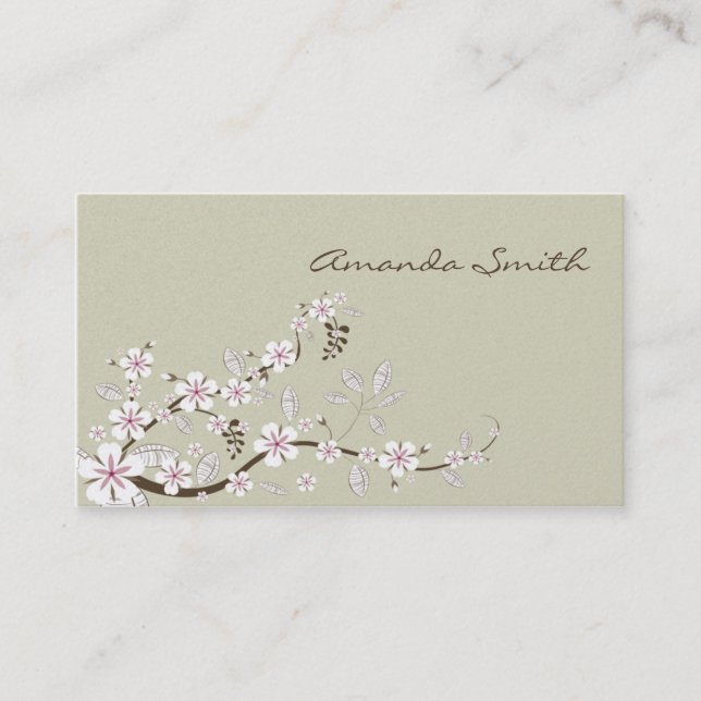 Dogwood Blossoms Business Card (Front)