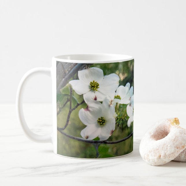 Dogwood Blossoms Mug (With Donut)