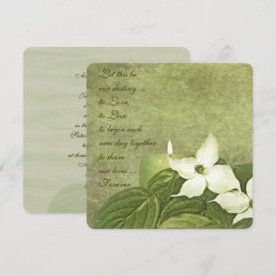 Dogwood Blossoms Wedding Invitation