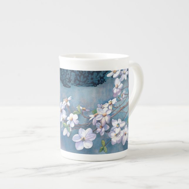Dogwood bone china mug (Front Right)