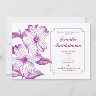 Dogwood Bridal Shower Invitation