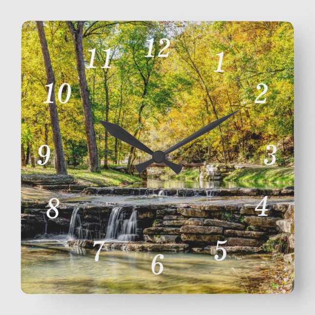 Dogwood Creek Autumn Wall Clock (Front)