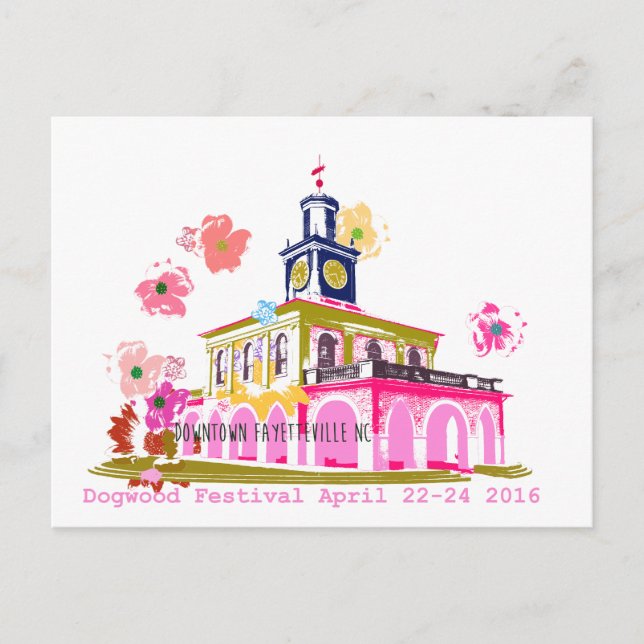 Dogwood Festival 2016 downtown Fayetteville NC Postcard (Front)