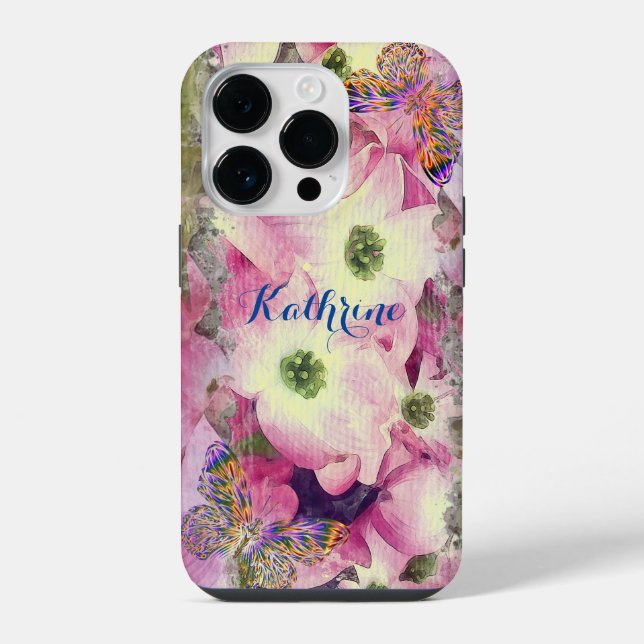 Dogwood Floral Artful iPhone Case (Back)