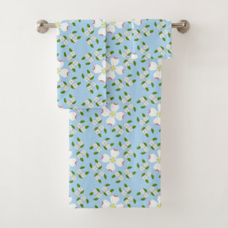 Dogwood Flower Bath Towel Set