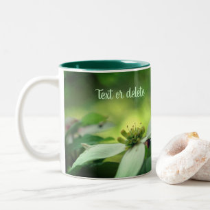 Dogwood Flower Blossom Pair Personalised Two-Tone Coffee Mug