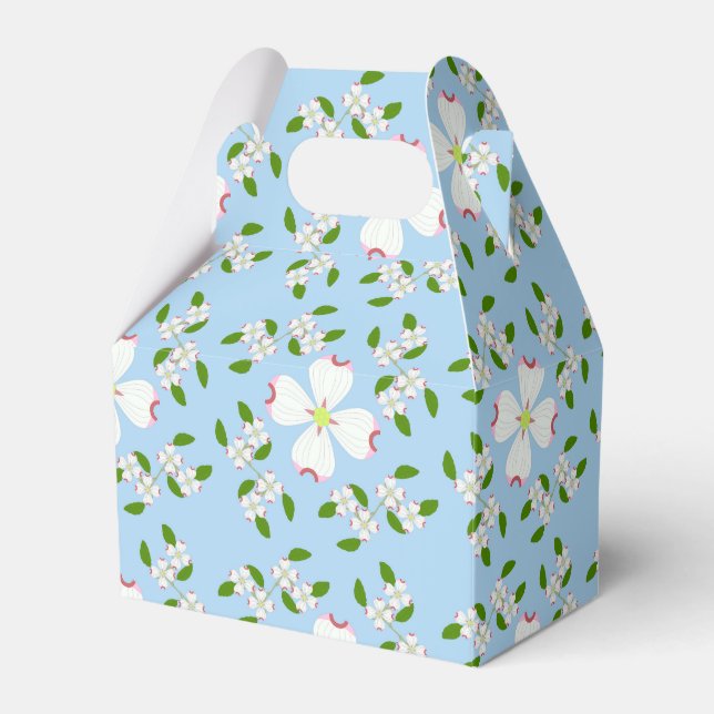 Dogwood Flower Favour Box (Front Side)