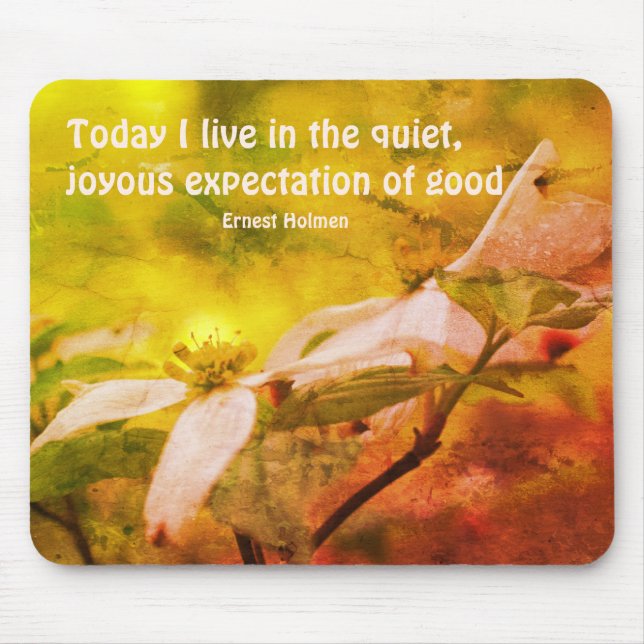 Dogwood Flower Goodness Quote  Mouse Mat (Front)
