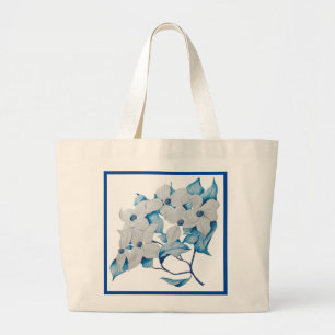Dogwood Flowers on a Jumbo Tote - (1)