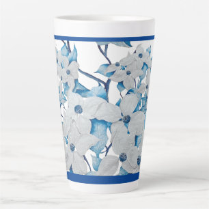 Dogwood Flowers on a Large Latte Mug