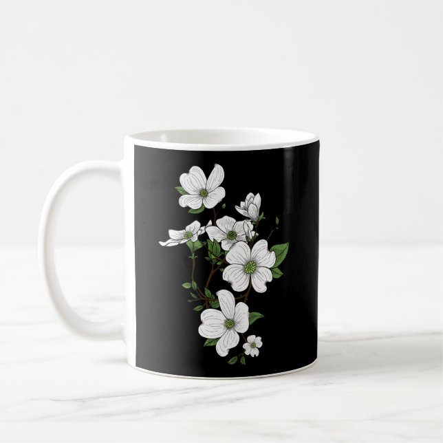 Dogwood Flowers Spring Coffee Mug (Left)