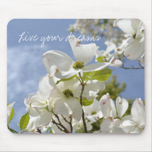 Dogwood Flowers- Wise sayings Mouse Mat