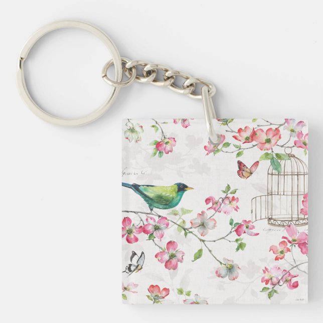 Dogwood Garden Key Ring (Front)
