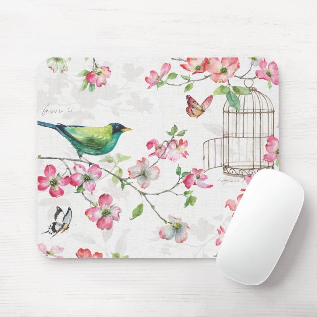 Dogwood Garden Mouse Mat (With Mouse)