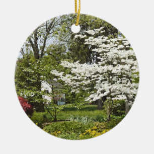 Dogwood in Bloom Ceramic Tree Decoration