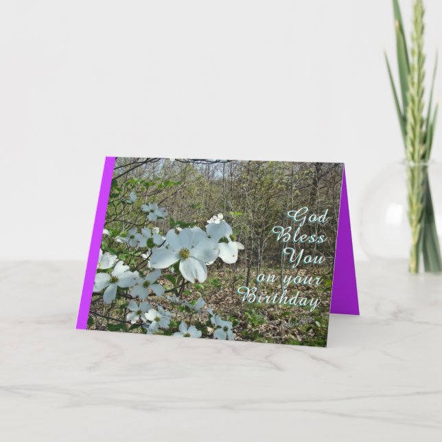 Dogwood Inspirational-customise Card (Front)
