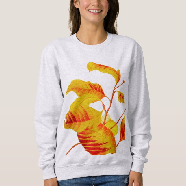 Dogwood Leaves on a Sweatshirt (Front)