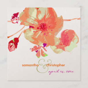 Dogwood/pink/peach/wedding Invitations