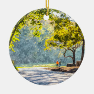 Dogwood Stroll Painterly Ceramic Tree Decoration