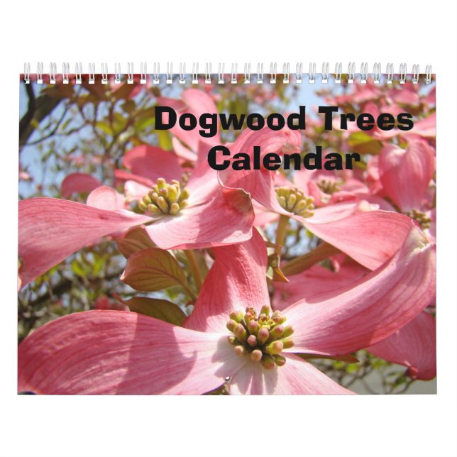 Dogwood Tree Calendar Pink Dogwoods Flowers art (Cover)