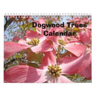 Dogwood Tree Calendar Pink Dogwoods Flowers art
