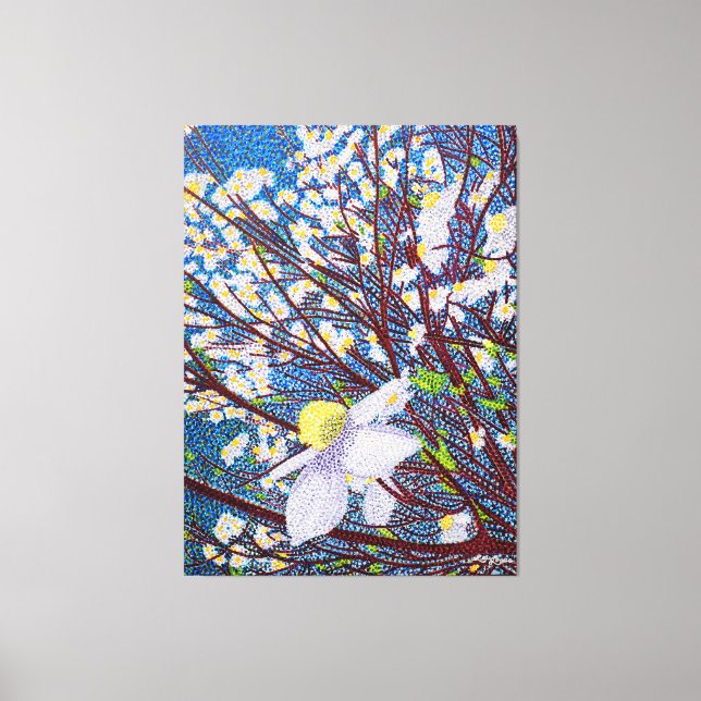 Dogwood Watercolor Canvas Print (Front)