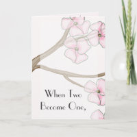 Dogwood wedding invitation