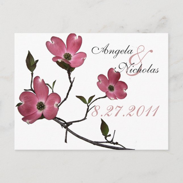 Dogwood/ Wedding Response Card (Front)