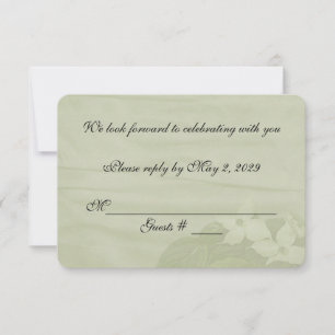 Dogwood Wedding RSVP Invitation