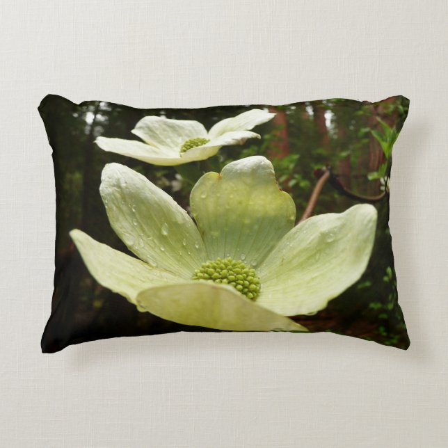 Dogwoods and Redwoods in Yosemite National Park Decorative Cushion (Front)
