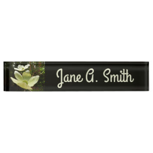 Dogwoods and Redwoods in Yosemite National Park Nameplate
