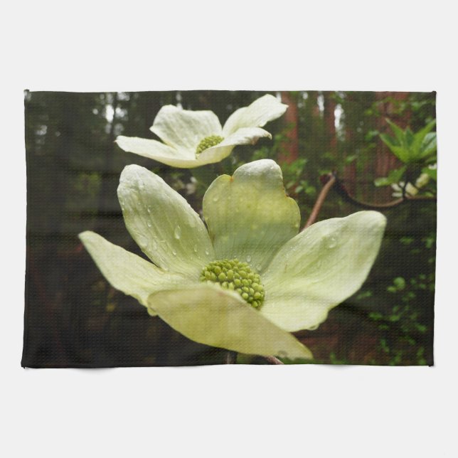Dogwoods and Redwoods in Yosemite National Park Tea Towel (Horizontal)